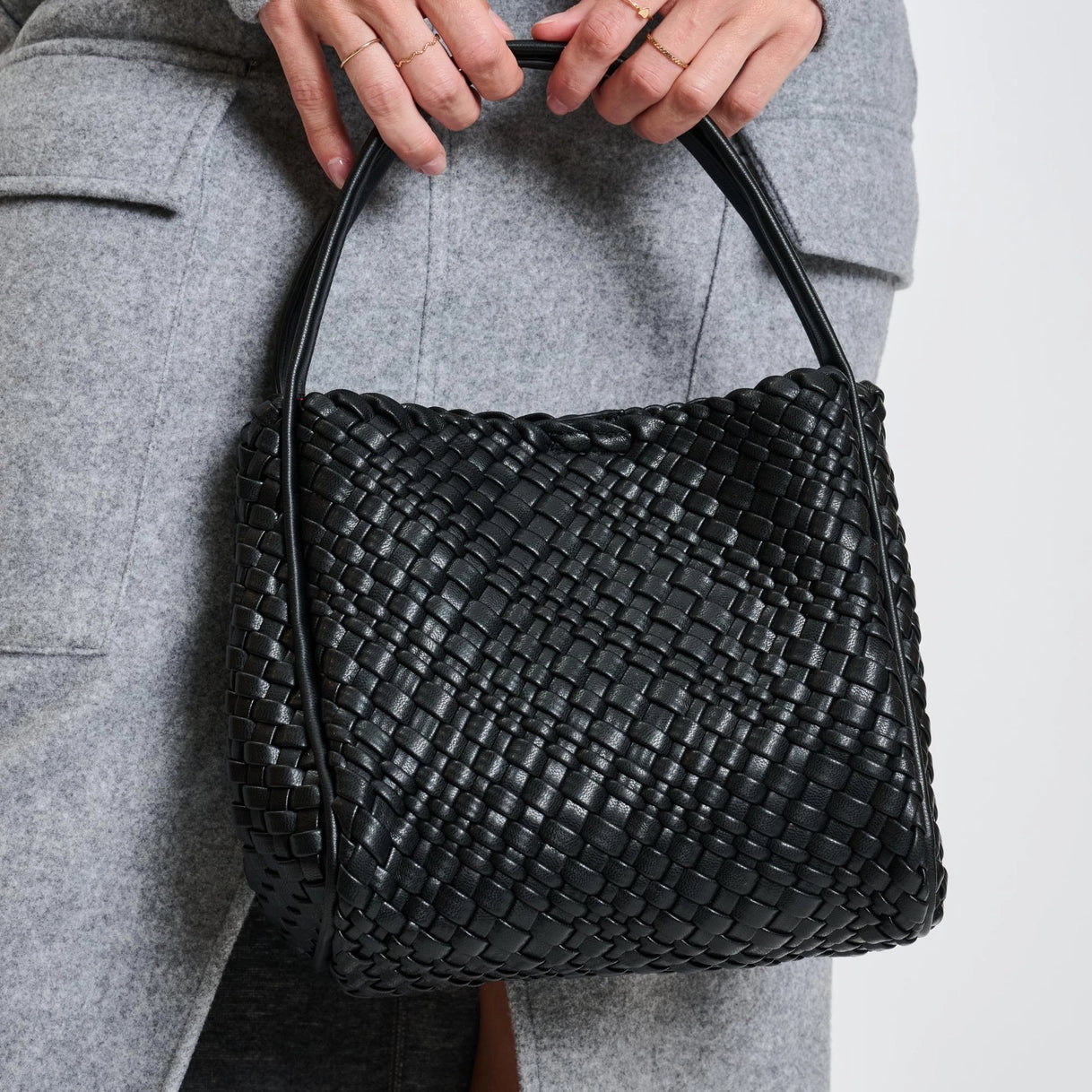 Roxy Woven Double Handled Crossbody