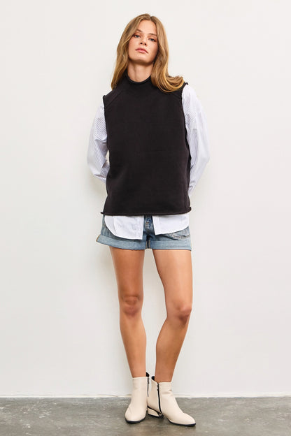 Knit High Neck Top