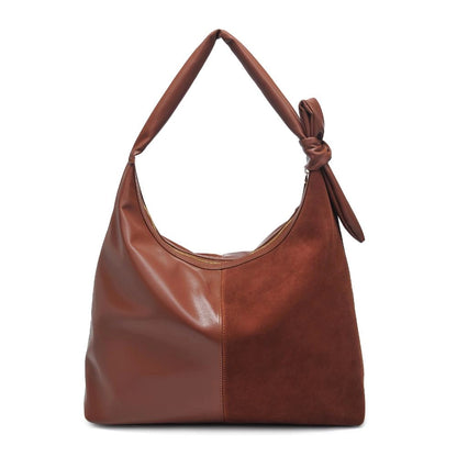 Hazel - Genuine Suede Knot Hobo