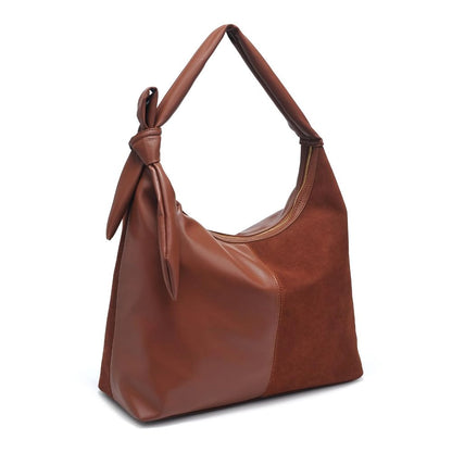 Hazel - Genuine Suede Knot Hobo