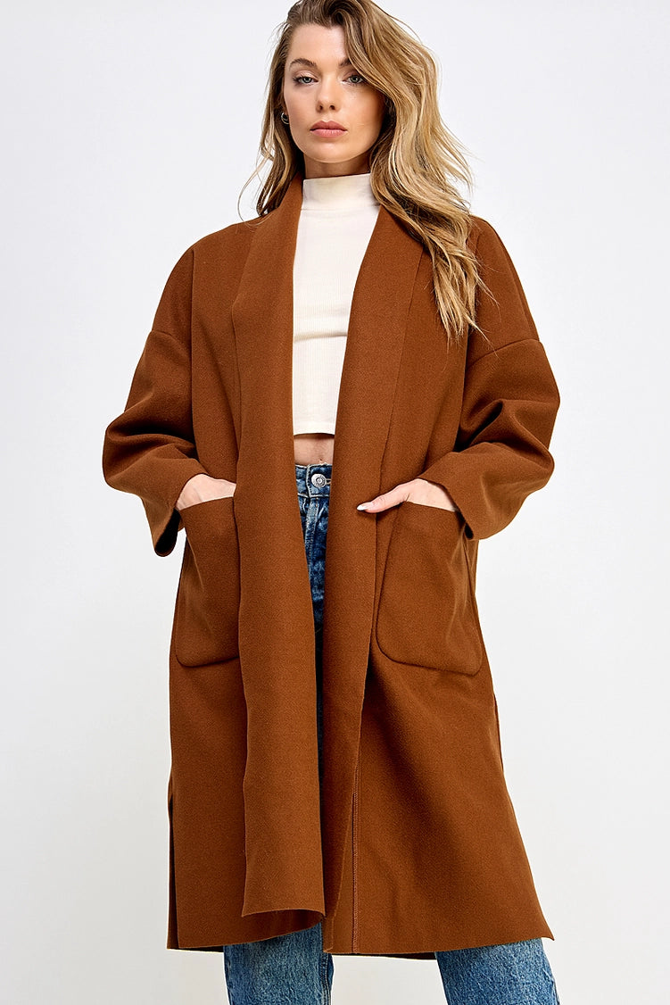 Open Front Longline Coat