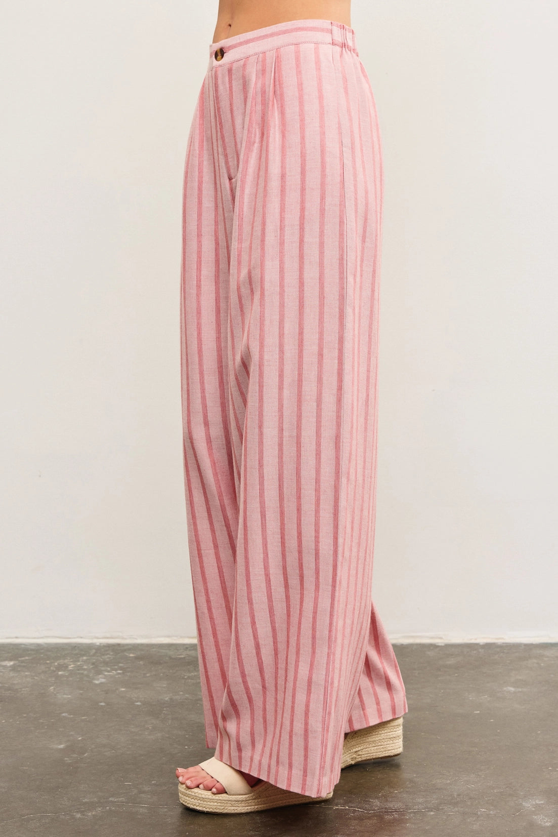 Stripe Wide Leg Pants