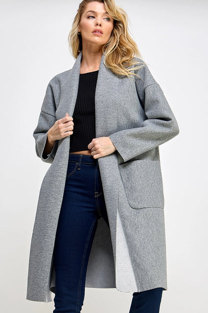 Open Front Longline Coat