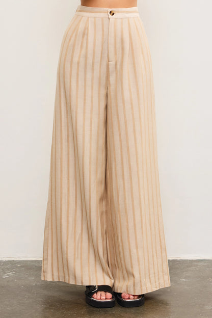 Stripe Wide Leg Pants