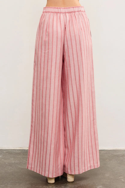 Stripe Wide Leg Pants