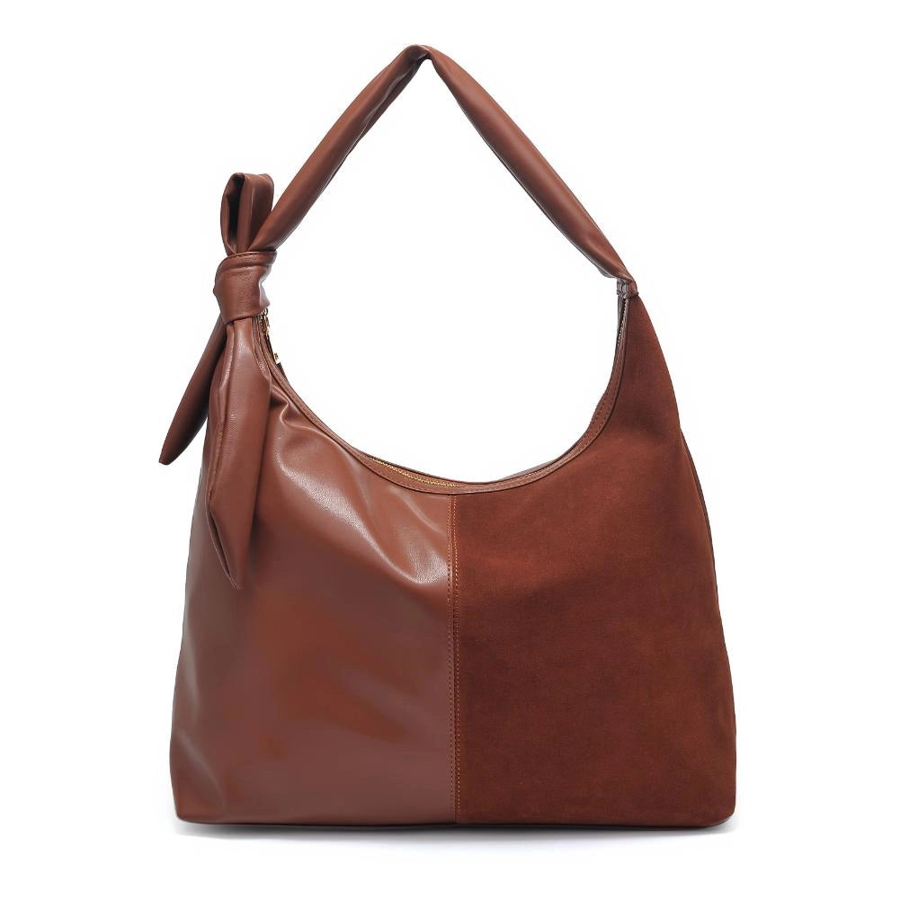 Hazel - Genuine Suede Knot Hobo