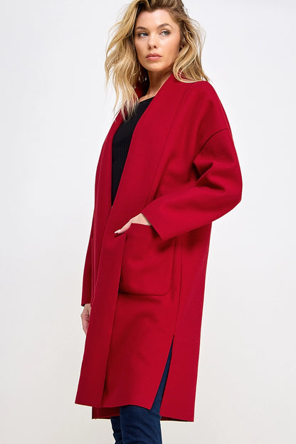 Open Front Longline Coat