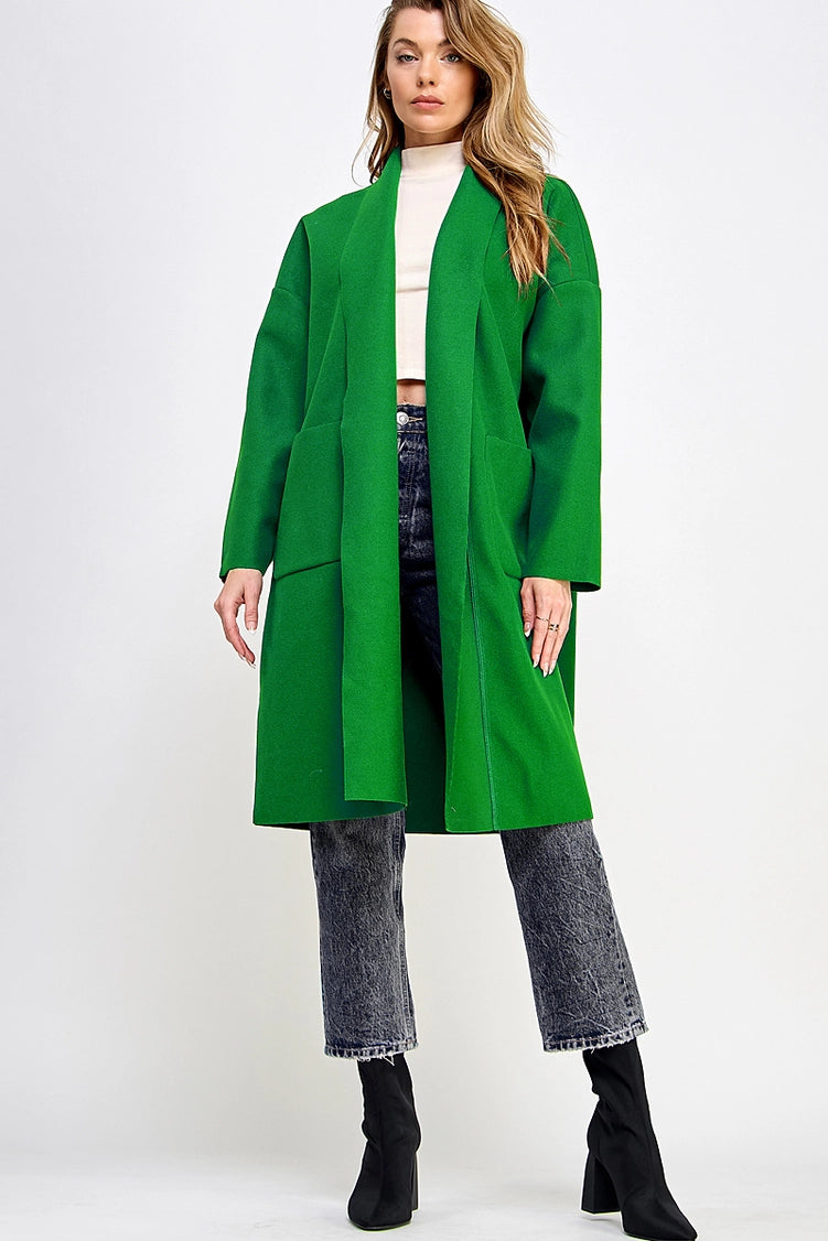 Open Front Longline Coat