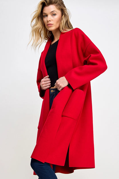 Open Front Longline Coat