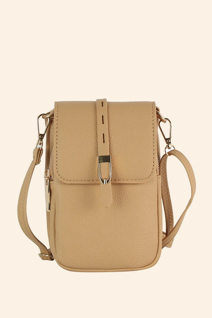 Buckle Flap Cell Phone Purse Crossbody Bag