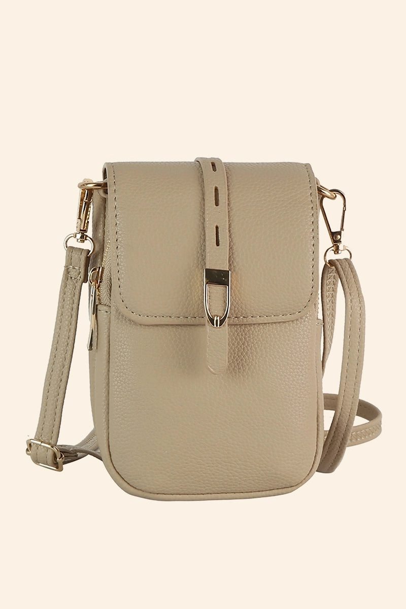 Buckle Flap Cell Phone Purse Crossbody Bag