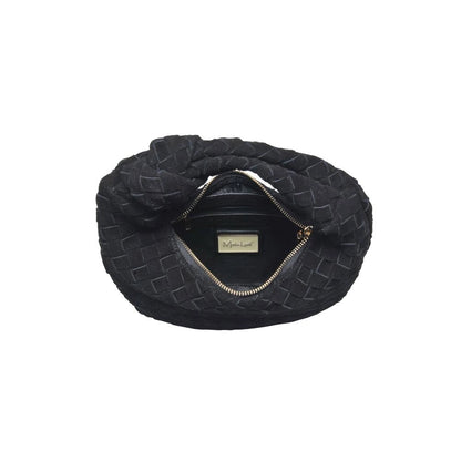 Autumn Woven Genuine Suede Leather Clutch