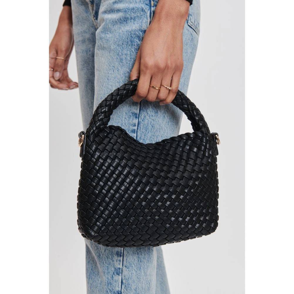 Jessamine Woven Vegan Leather Crossbody