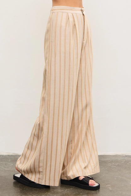 Stripe Wide Leg Pants