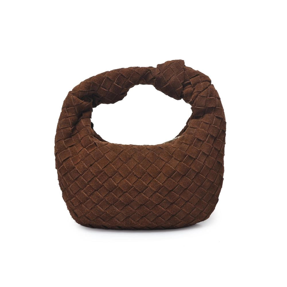 Autumn Woven Genuine Suede Leather Clutch